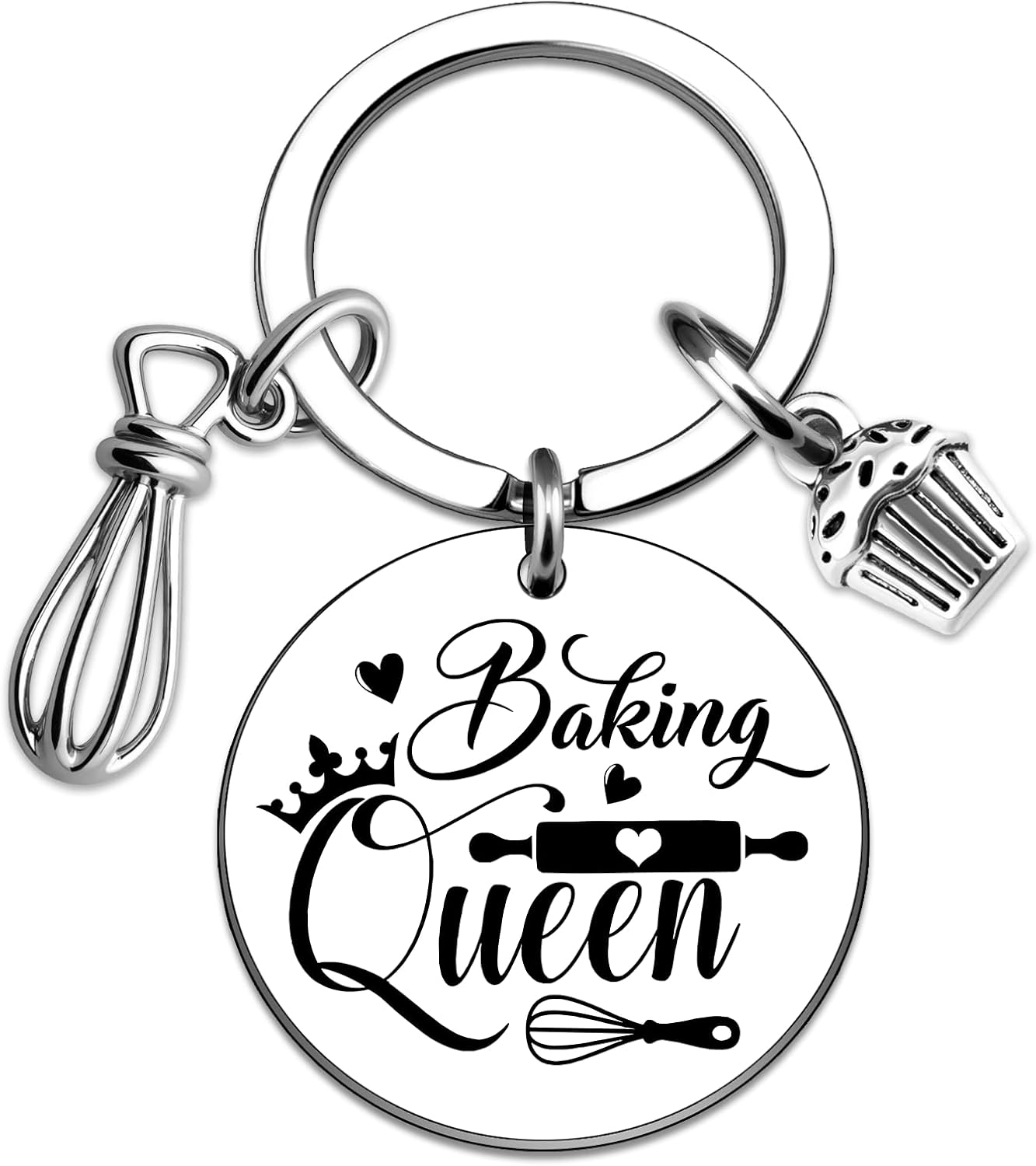 Baking Gifts for Women Baking Queen Keychain Gifts for Bakers Women