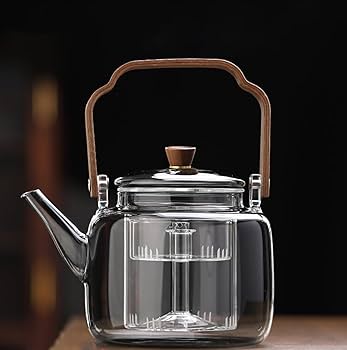Amazon | 土瓶 ガラスポット 耐熱ポット ティーポット 直火 耐熱