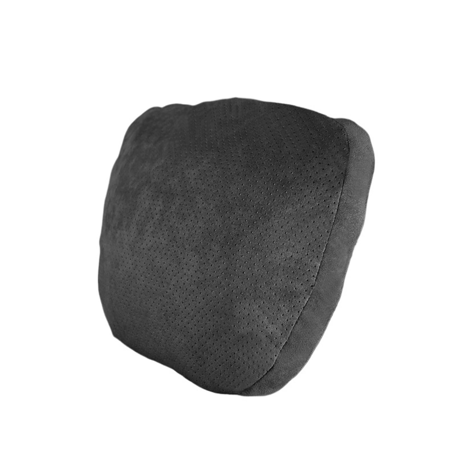 Car Seat Headrest Passend für Volvo Wildleder Auto Kopfstütze Nackenstütze Sitz Weiches Universal Verstellbares Auto Kissen Nackenstütze Kissen(1 Black with Holes)