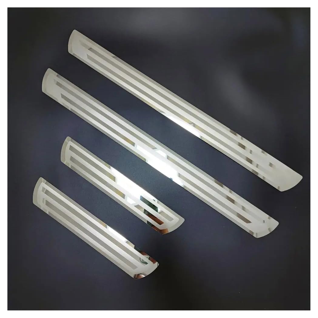 Paquet De 4 Bandes De Protection De Seuil De Porte De Voiture En Acier Inoxydable Pour VW T-ROC T ROC 2017-2021 2023 2024, Plaque De Protection Extérieure De Voiture