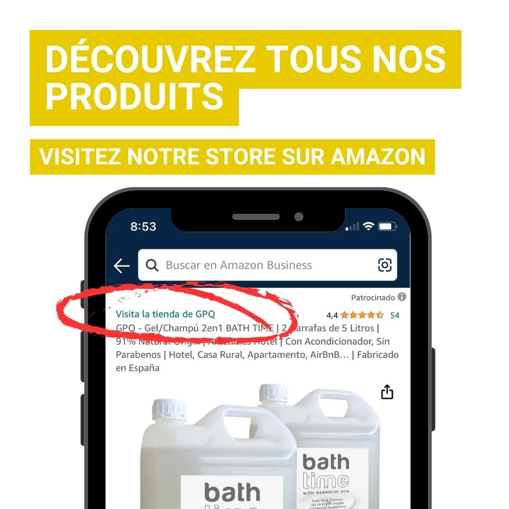 Gel & Shampooing GOLD | 2 bidons x 5L | Hôtel, B&B, Gîte Rural, Gym