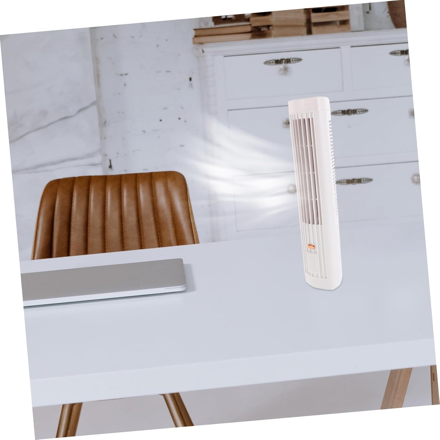 KICHOUSE Small Usb Air Conditioner Fan Multi-functional Table Floor Fan for Office Bedroom Quick Cooling Portable Personal Air Circulator Usb Charging Tower Design