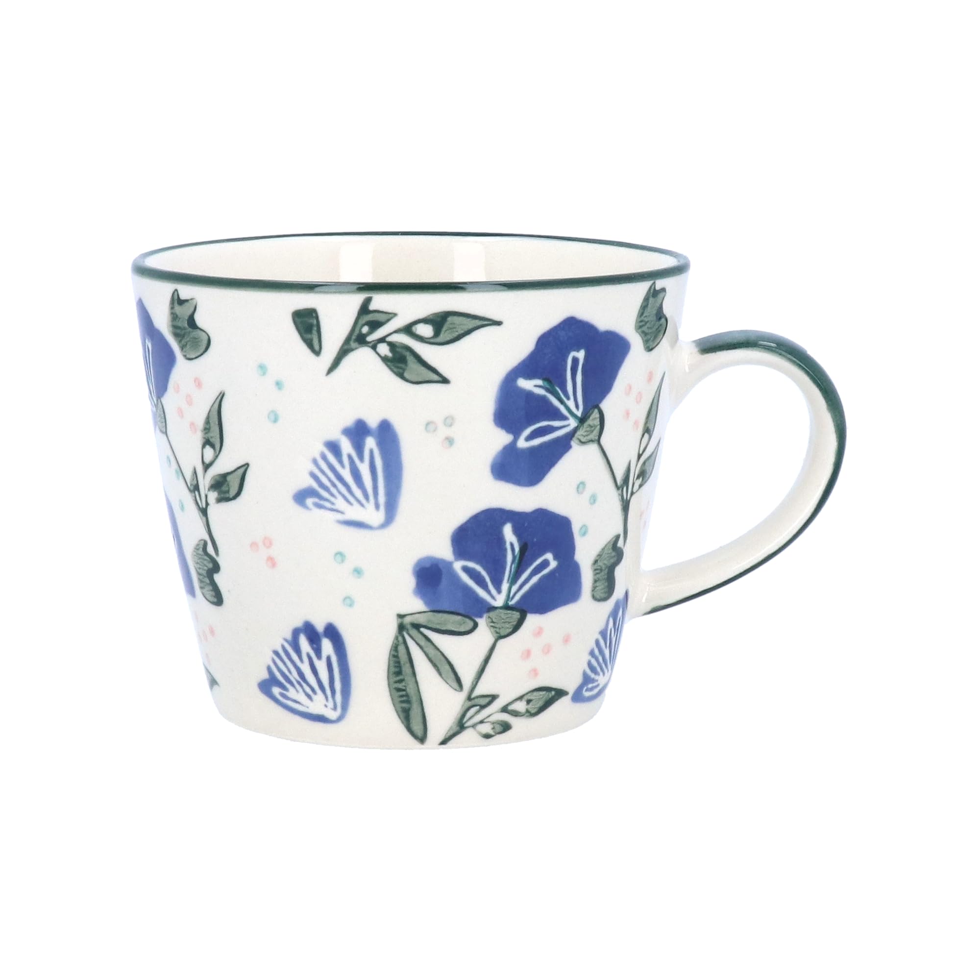 Gisela GrahamNavy Sweetpea Stoneware Mug