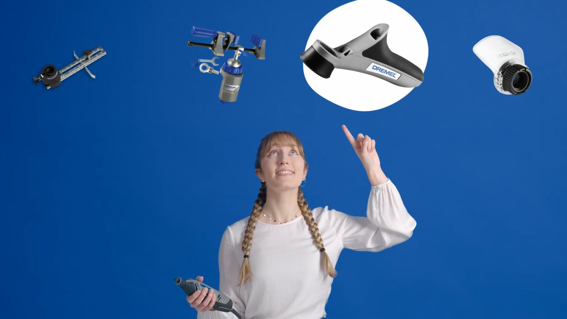 Accessorio Dremel 577 Detailer's Grip - Impugnatura Per Utensili Rotativi - Con Punta Per Incisione E Pinza - Per Lavori Di Precisione - Foto 2