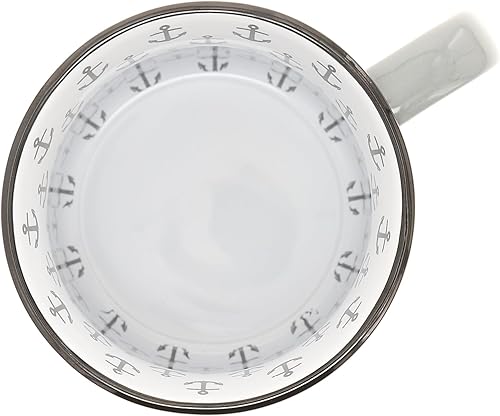 Miniatura 4 de Pavilion - Taza de cerámica de 18 onzas, color gris con acabado moteado, taza de café duradera de pared gruesa estilo campamento, taza de fogata,