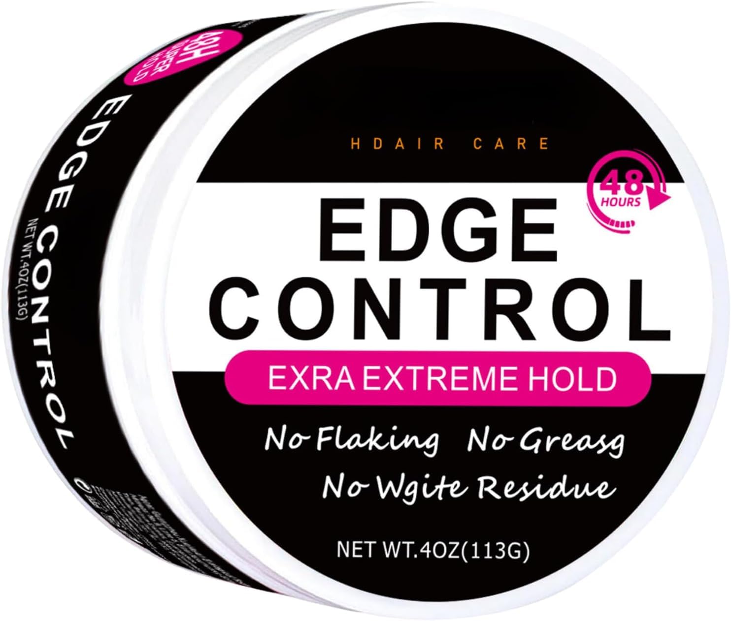 NALACAL Edge Control Wax for Black Women, Strong Hold, Non-Greasy Gel with No White Residue for Afro Hair – Rosemary Hair Oil for Growth & Shine – 4 Ounces