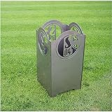 Material: Stahlblech FC Schalke 04 Feuerkorb 40x40x80 cm S04 Feuertonne Feuersäule Fanartikel