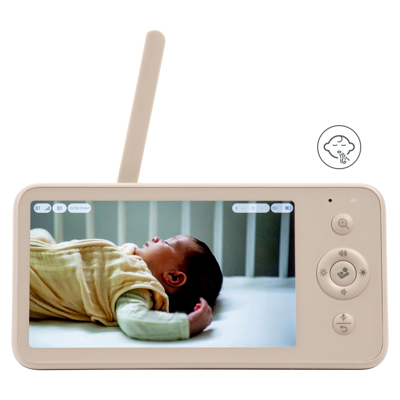 Maxi-Cosi See² Pro Babyphone, mit Kamera Handy, Babyphone Kamera, Schreiübersetzer, Atemüberwachung, Schlafüberwachung, Ultra-HD (2K) Video, 5,5" Bildschirm, Teil Connected Home