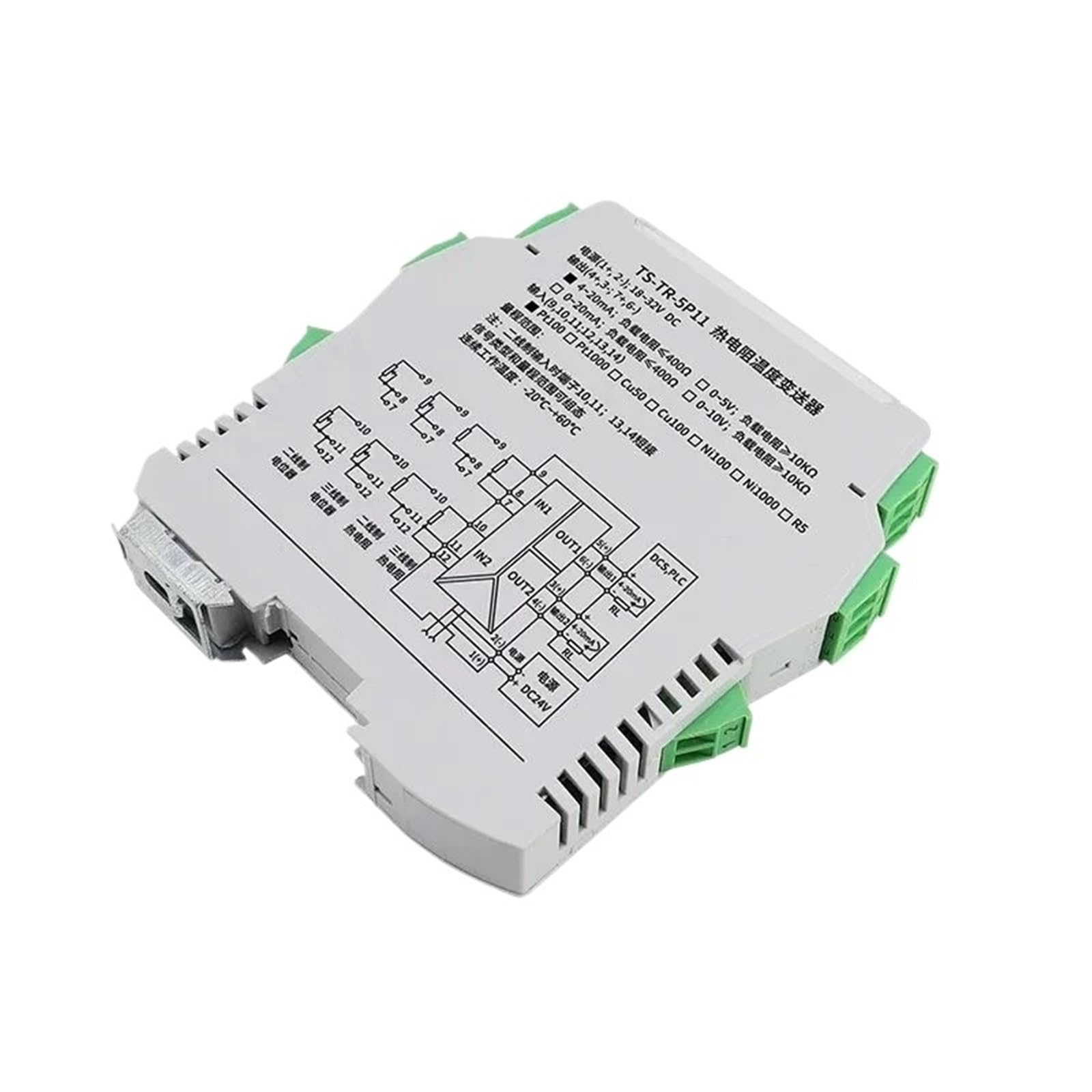 Isolateur de signal 4-20 mA pour armoire d'automatisation transmetteur thermique double canal programmable