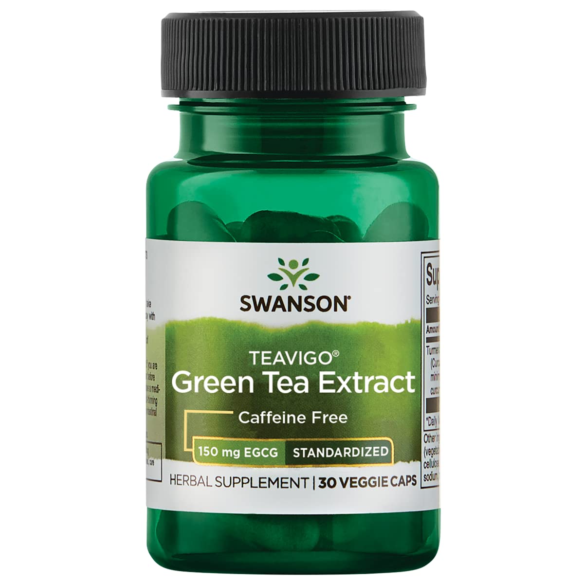 Swanson Teavigo Green Tea 150 mg EGCG, 30 Veg Capsules
