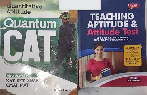 Quantitative Aptitude Quantum CAT By Sarvesh K Verma &amp; Teaching Aptitude FREE With This Book (Second Hand &amp; Used Book) (S)