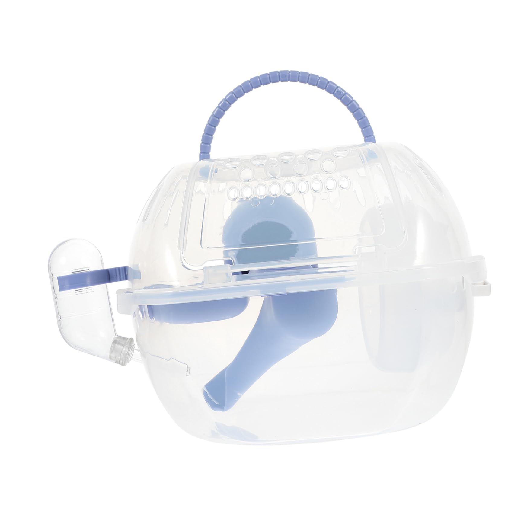 Happyyami Gabbia Portatile per Criceti e Furetti, Contenitore in Plastica Leggero e Robusto, per Viaggi e Picnic, Blu