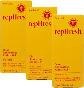RepHresh Vaginal Gel, 0.07 Oz Each, 4 Count Pack of 3