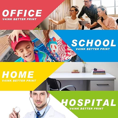 Miniatura 3 de v4ink Cartucho de tóner remanufacturado de repuesto para HP 125A CB540A CB541A CB542A CB543A Toner para uso con impresora MFP HP Color CP1215