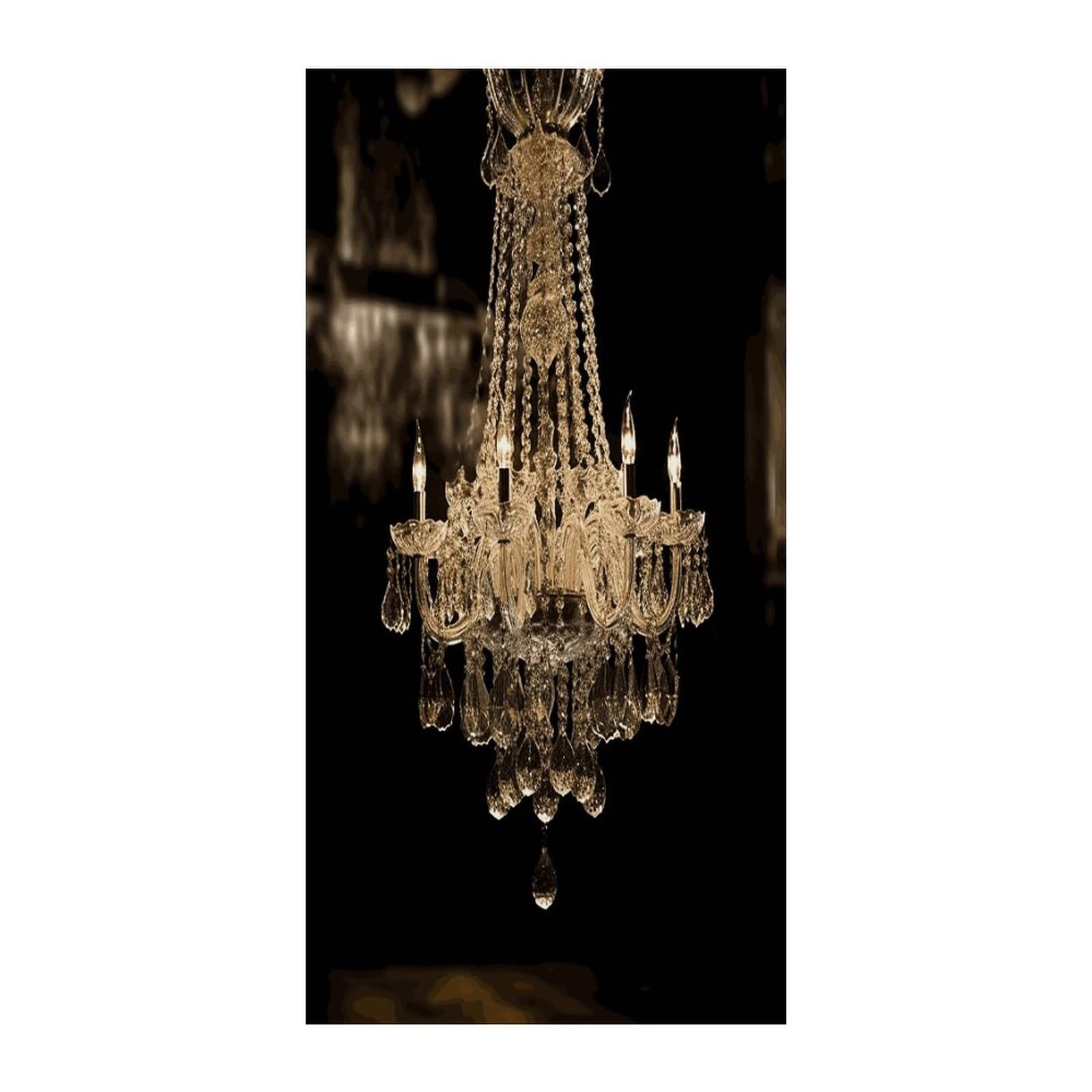 Fekiloot Style Gorgeous Crystal Chandelier Door Curtain Room Divider Curtains
