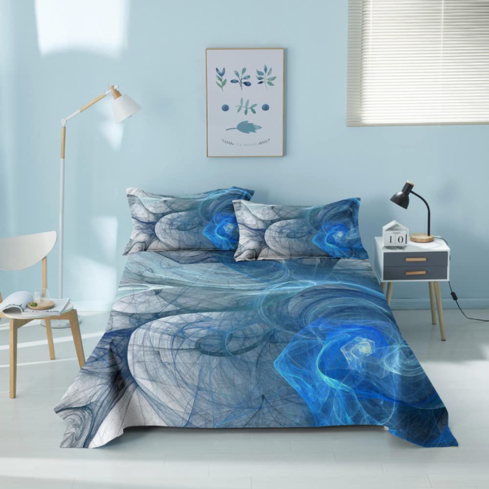 Parure de lit 3 pièces imprimée 3D art géométrique pour literie Queen haut de gamme