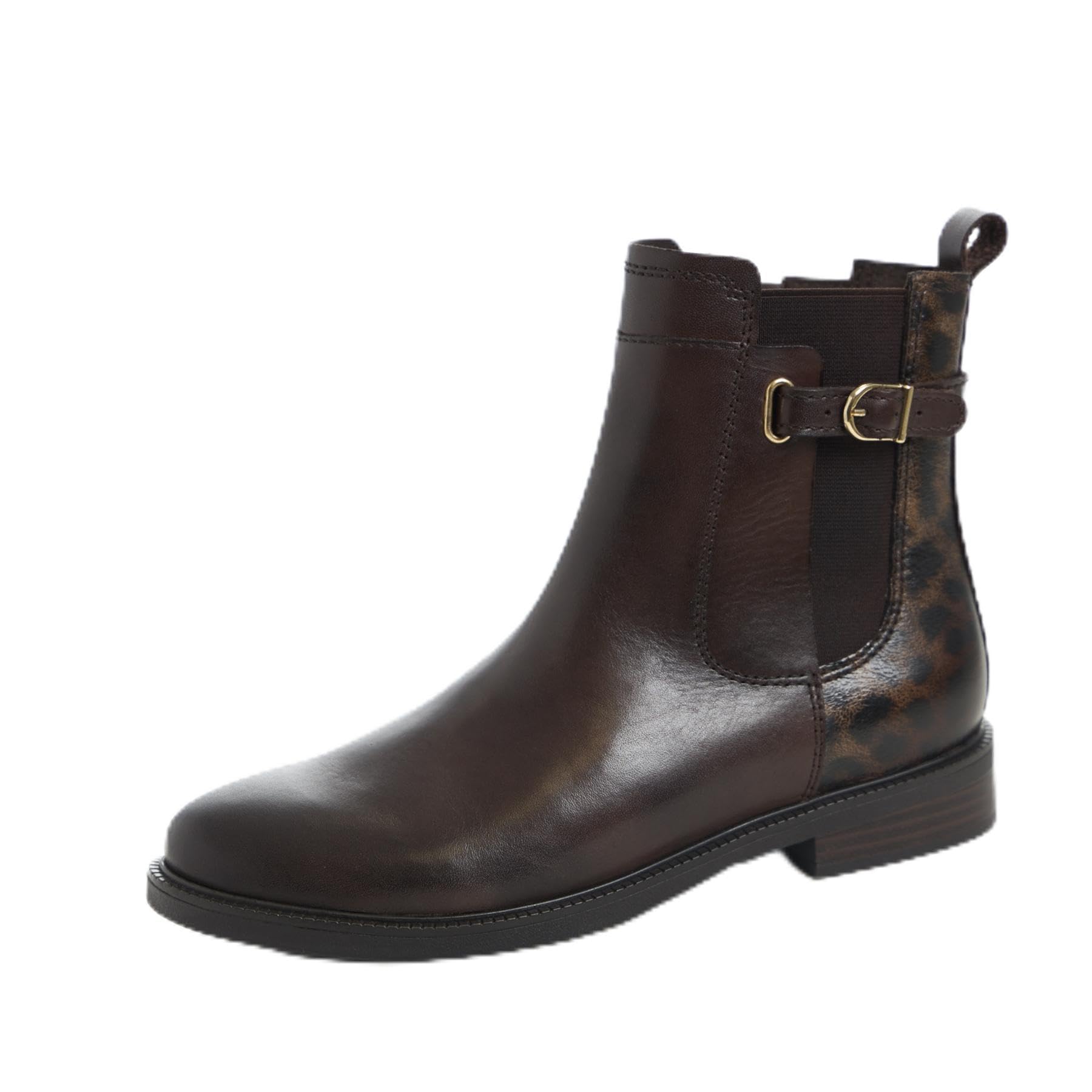 MARCO TOZZI Women's Chelsea Boots 2-25311-45, Mocca Leo, 8.5 UK