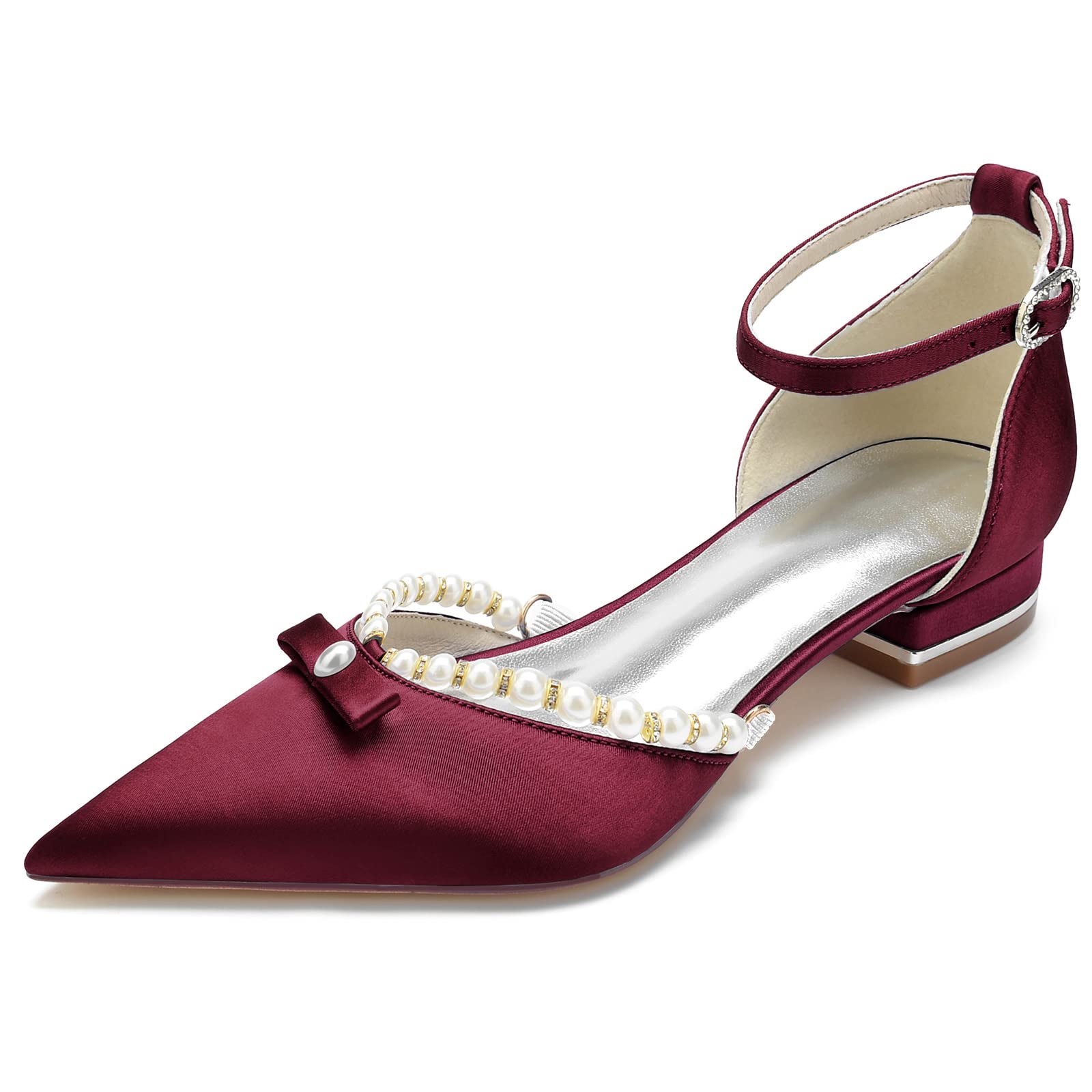 Chaussures de mariée à bout pointu et chaussures plates de soirée - 7