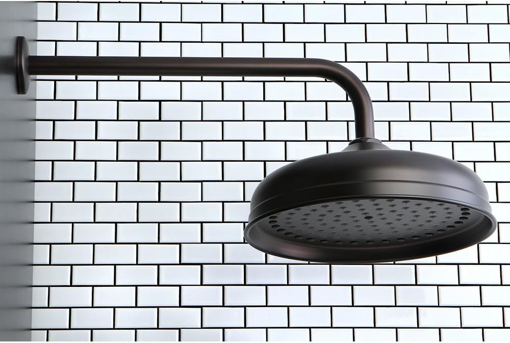 Cheapest 🛒 Kingston Brass K225K25 Designer Trimscape Victorian 10 Inch Showerhead With 17 Inch Ceiling Support, Oil Rubbed Bronze