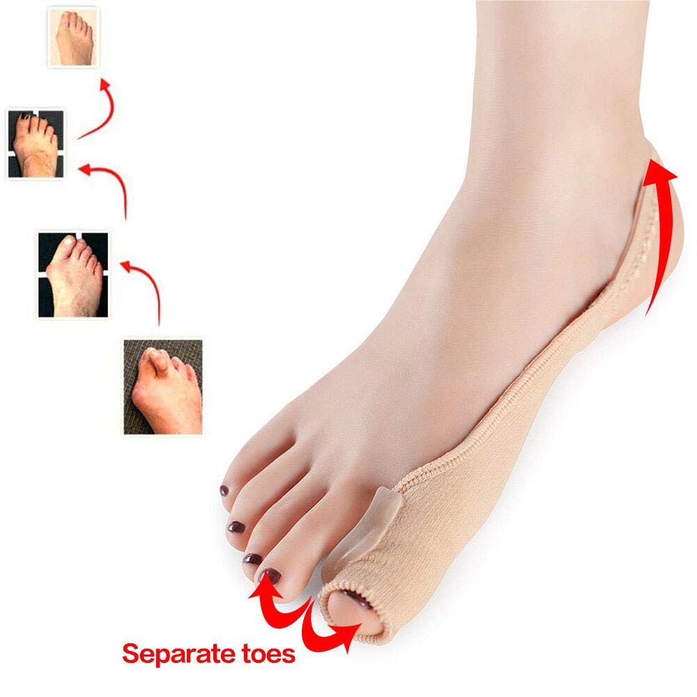 Pedimend Toe Spreader/Protector Sleeve for Big Toe (2) - Provide Bent Toes/Overlapping Toes, Reduces Discomfort of and Hammer Toes - Hallux Valgus/Ballenzeh/Hammer Toe/Claw Toes - Foot Care