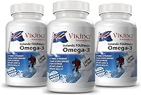 Vista 1 de Aceite de pescado islandés Fourmula cuádruple fuerza omega-3 3000 mg de alto DHA y EPA - Paquete de 3