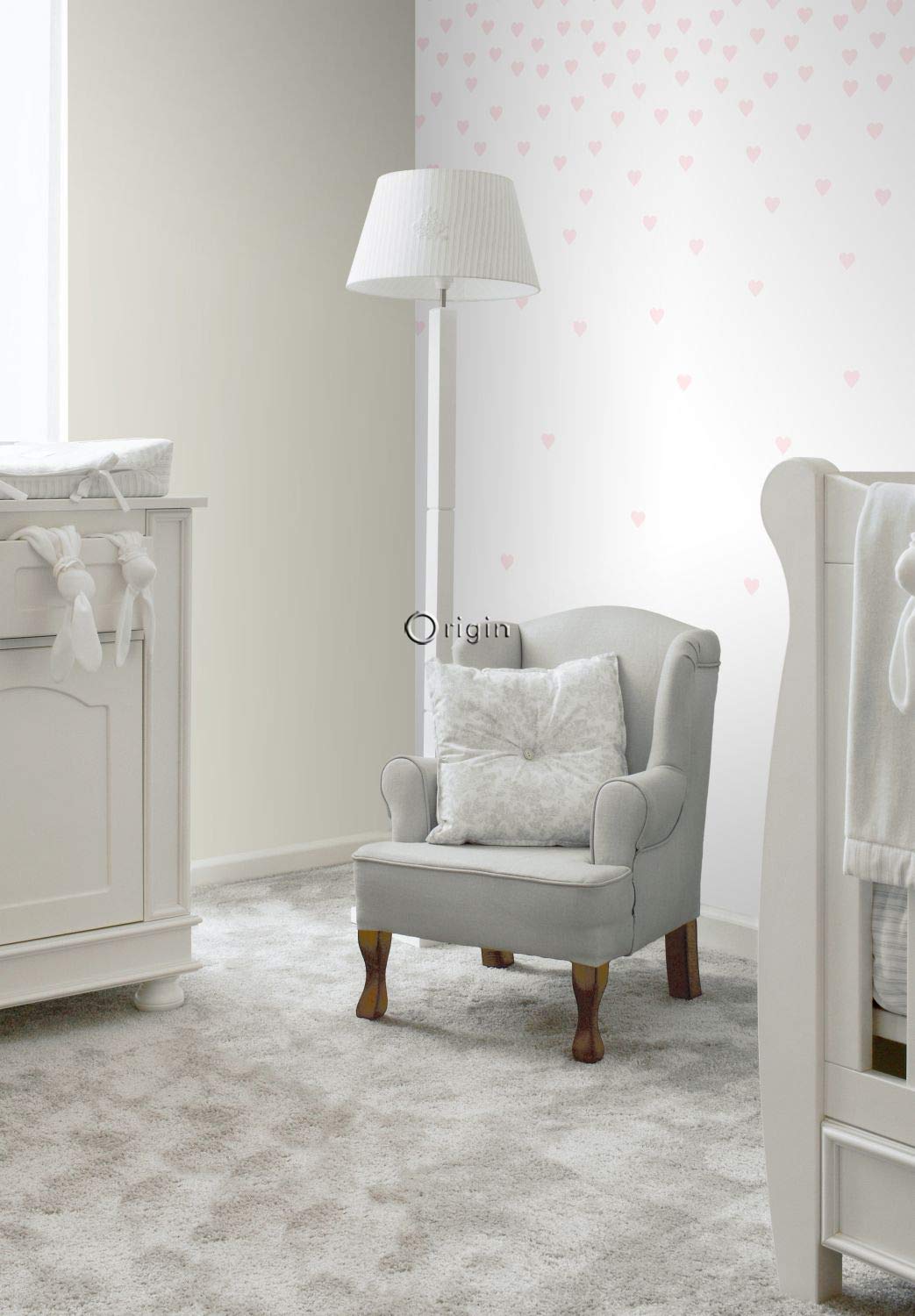 Origin Wallcoverings fototapeta serca konfetti delikatnego różu 200 x 279 cm