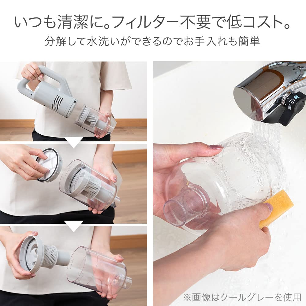 Amazon | Versos(ベルソス) 超軽量コードレス掃除機 充電式スティック