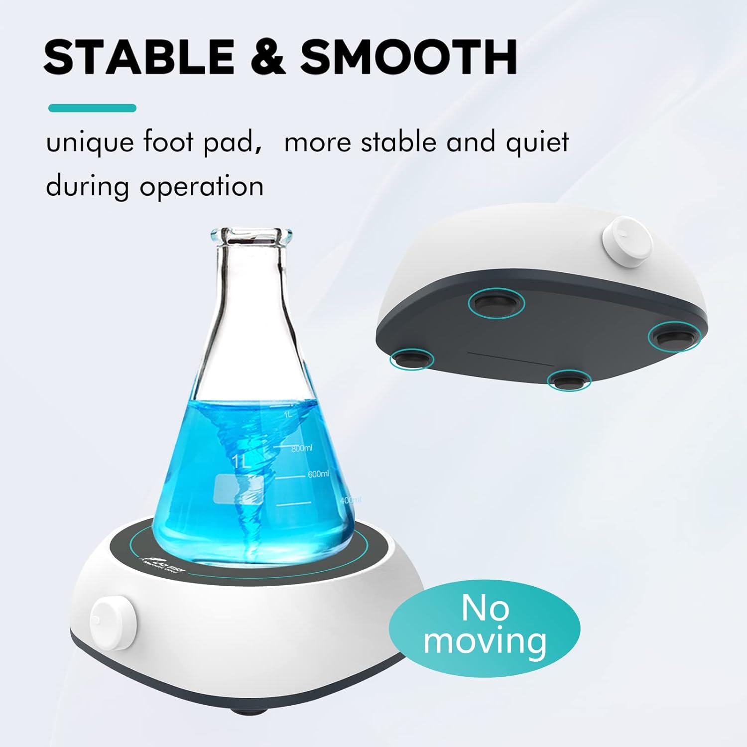 LABFISH Magnetic Stirrer 200-2000PRM Magnetic Mixer Max Stirring 3000ml Capacity Stir Plate with Stir Bar Egg for Lab and Homebrew: Industrial & Scientific