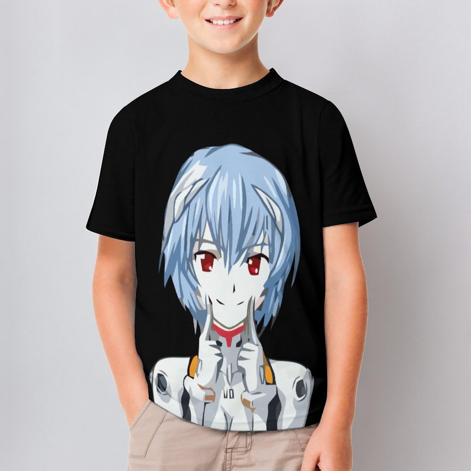 Amazon.co.jp: 子供 Tシャツ 新世紀エヴァンゲリオン 綾波レイ 女の子 