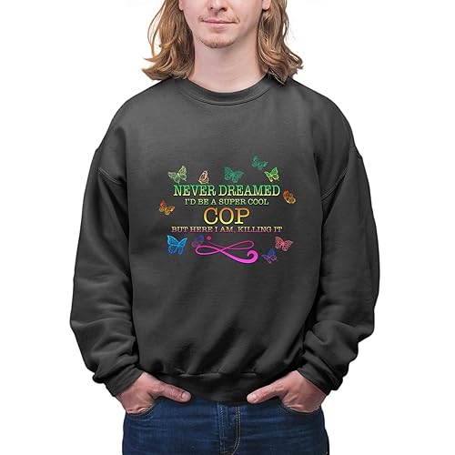 Funny Killer Cop Gift for Police Officers - Multi Size Black Sweatshirt