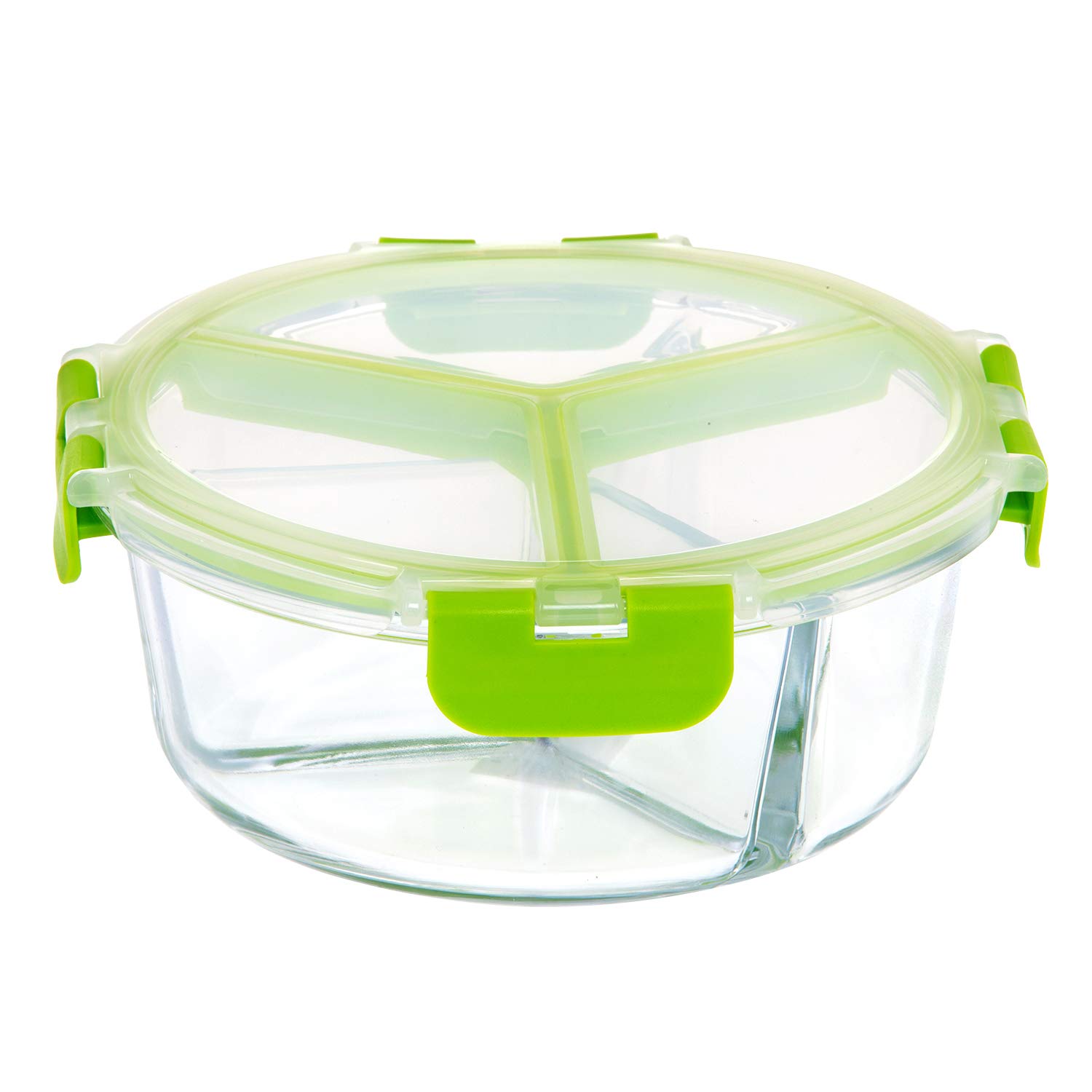 Buy Royalford 950ml Round Glass Meal Prep Container Reusable