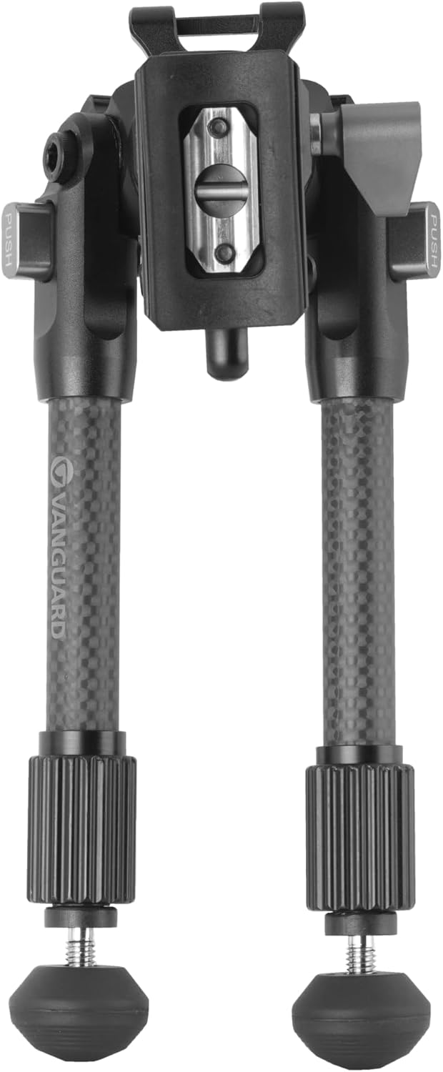 Vanguard Equalizer 1QS C - 8-10.5" Carbon Fiber Pivot Bipod, Pic Rail Attachment