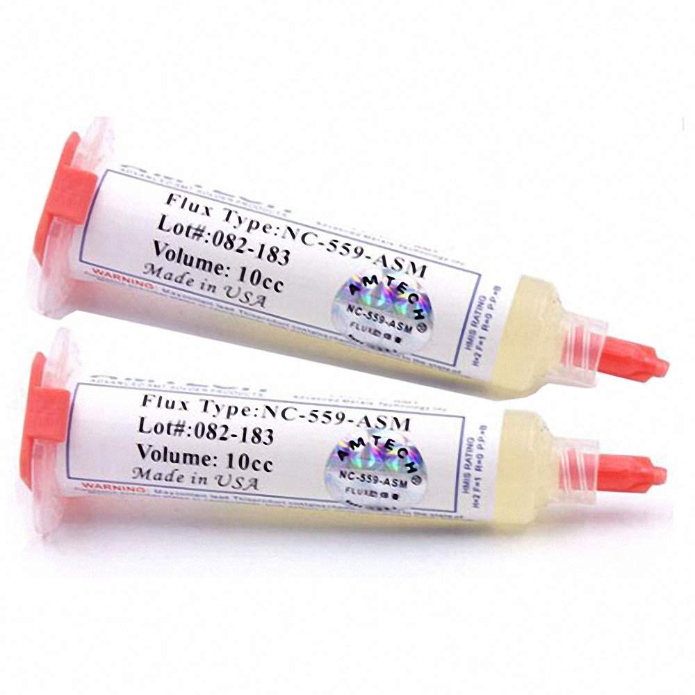 2PCS 10cc 559 NC-559-ASM Flux Paste Lead-Free Solder Paste Solder Flux + Needles