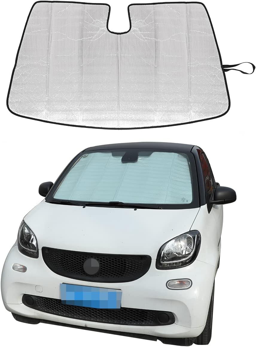 YIWANG Car Windshield Sunshade, Car Sun Shade Full Rear Window Shades for Benz Smart, UV Rays Sun Visor Protector (Front Window-1PC)