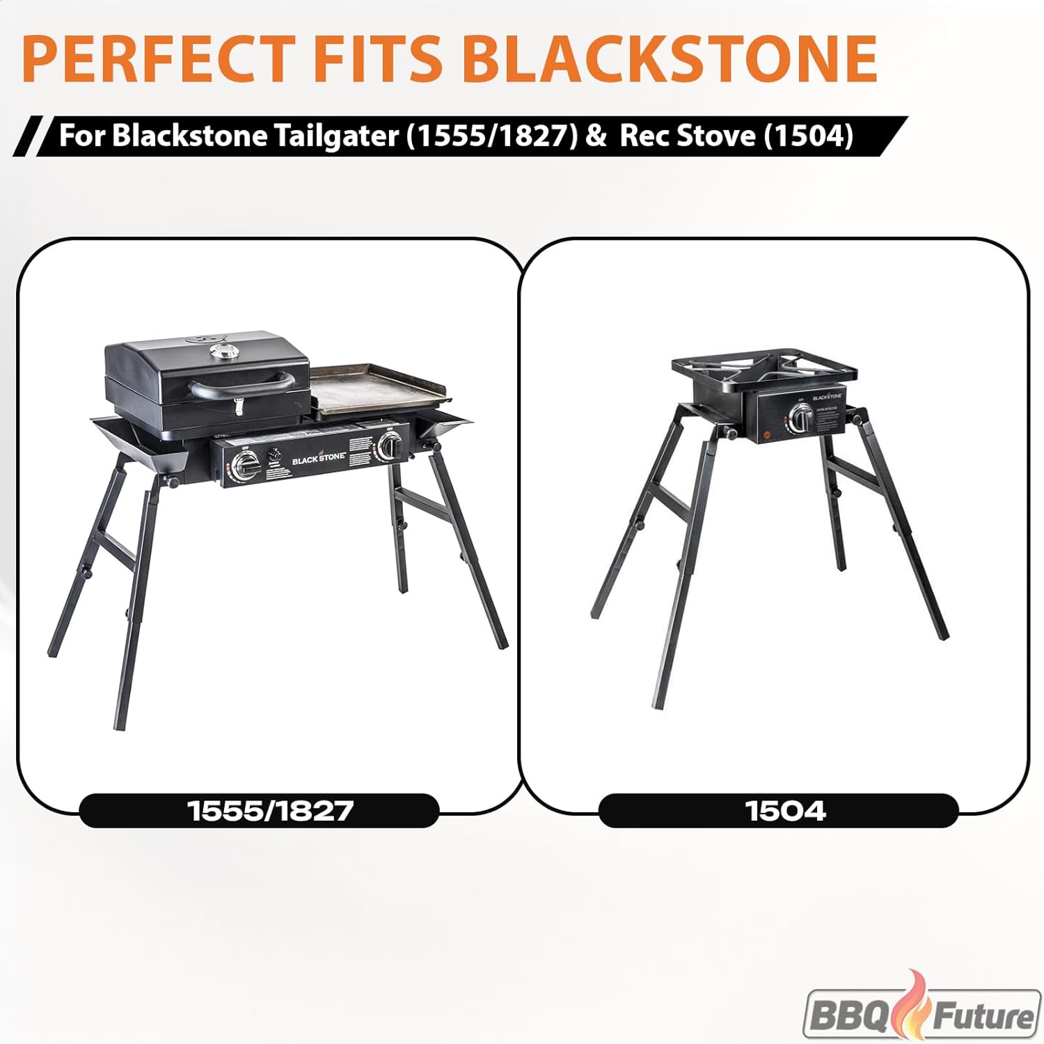 Griddle Top for Blackstone Tailgater Combo 1555 1827 and Rec Stove 1504, Flat Top Griddle Replacement Part for Blackstone RP 90408, Durable Powder Coated Steel