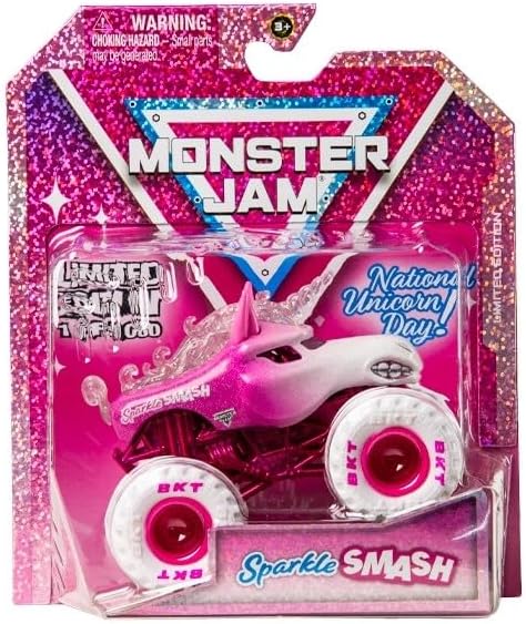 Monster Jam National Unicorn Day Sparkle Smash, Limited Edition