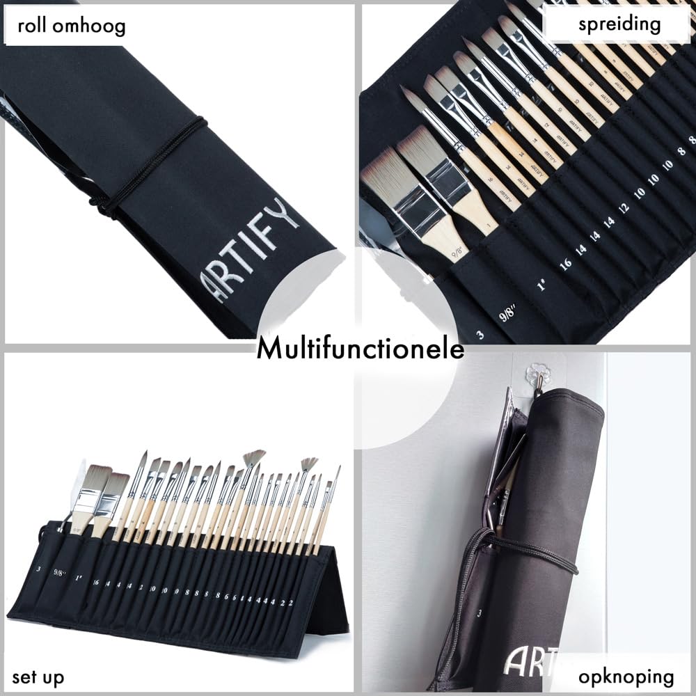 ARTIFY Olieverfkwastenset - 11 stuks