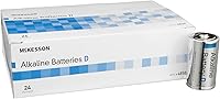 Vista 1 de McKesson Baterías alcalinas, D - Ideal para dispositivos médicos, desechables, 1.5V, 24 unidades, 1 paquete