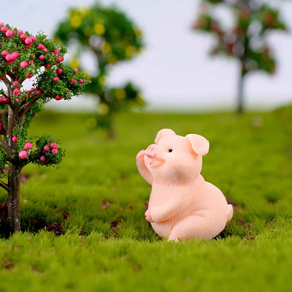 little finger Ses Schweinchen Miniatur-Landschaft Bonsai Harz Ornament  Home Craft Desktop Decor Geschenk  zuflliger Stil : Amazon.de: Garten
