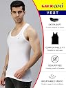 Lux Cozi Men's Solid Vest (Pack of 2) (COZI_WH_RN_100_2PC_White gallery image