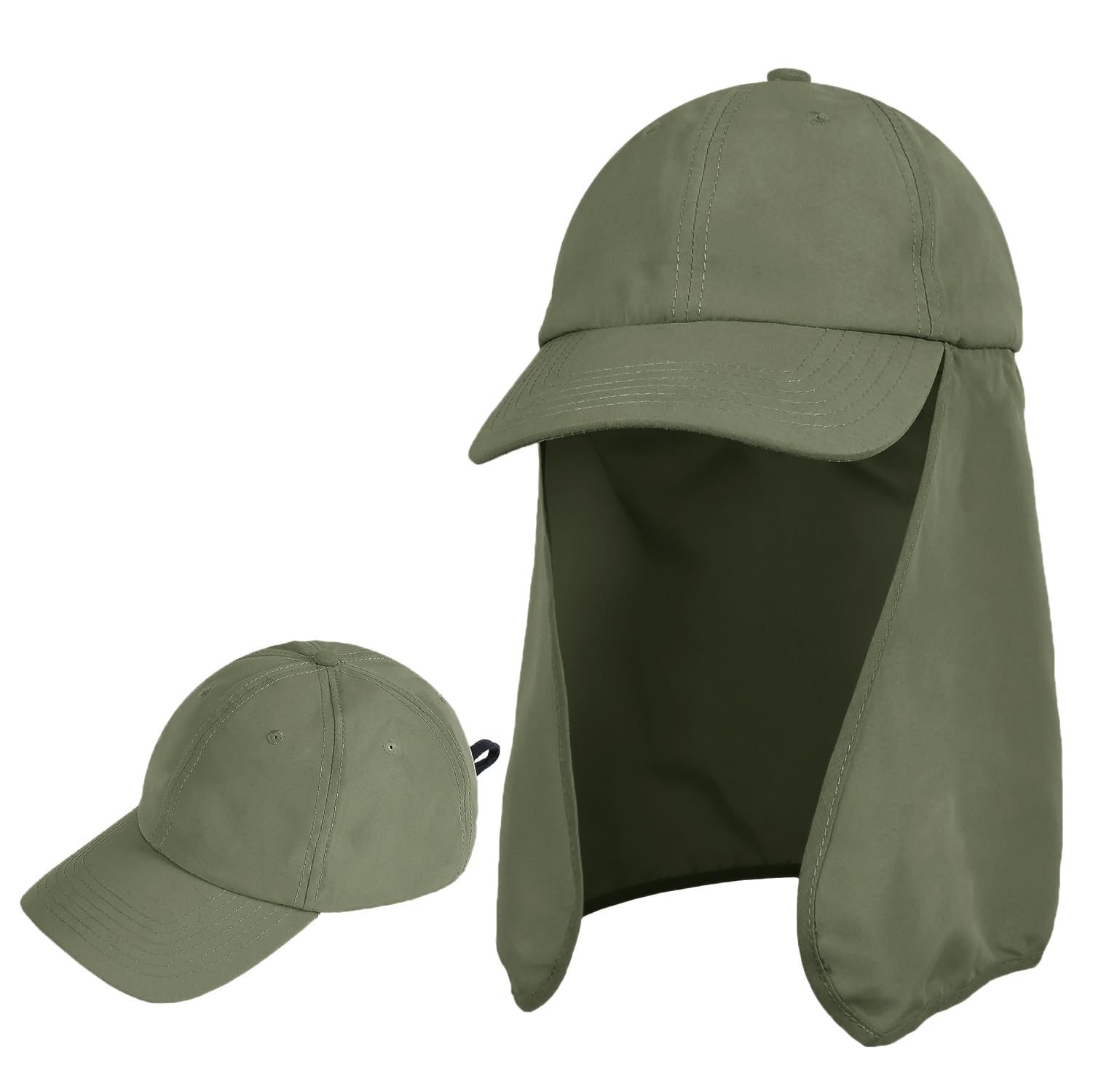 Solaris Foldable Neck Flap Cover Sun Cap UPF 50 Protection Hat for Outdoor Fishing Hiking