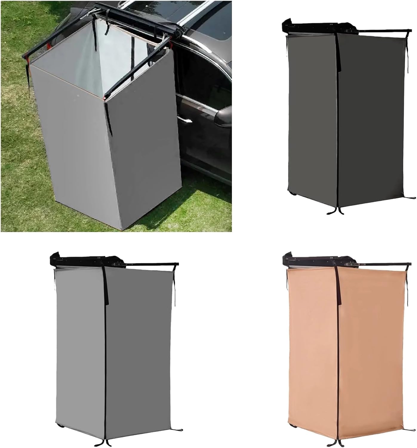 Vehicle Side Portable Shower Enclosure Quick Setups Fabric Privacy Design for Outdoor Activity Camping Tent