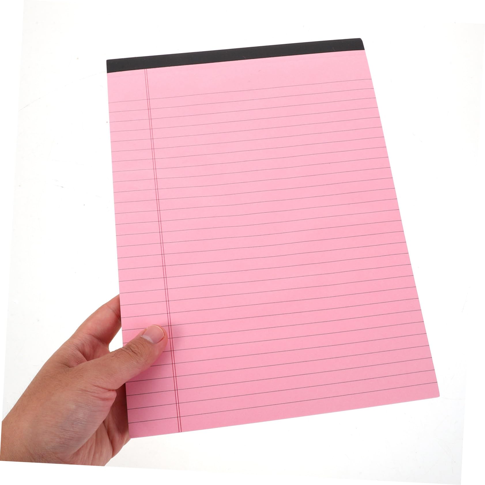 4 Pièces Lot de Carnets Roses à Lignes Horizontales Blocs-notes Déchirables Rechargeables pour Bureau École et Prise de Notes Organisée