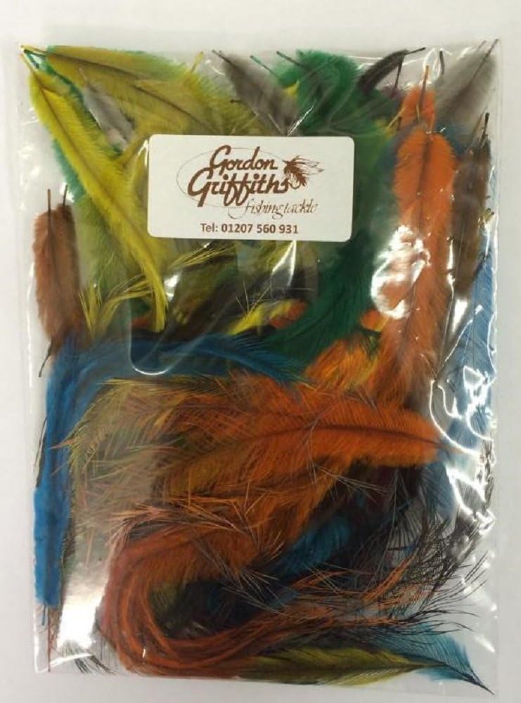Gordon Griffiths Emu Hackles Mixed Pack of 120 Hackles