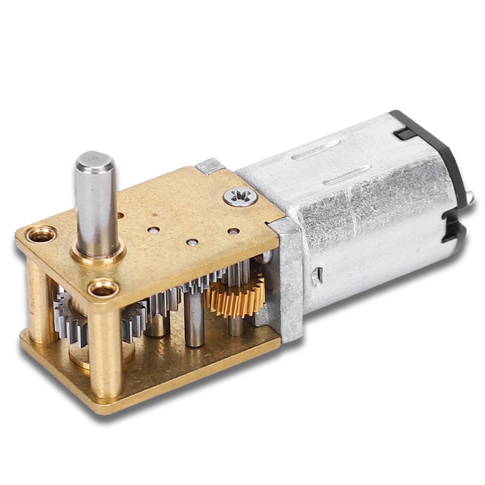 Eilumduo 2-Pack DC 3V 60RPM N20 Micro Gear Motor - Mini Speed Reduction Motor With Metal Gearbox For DIY RC Robots & Models