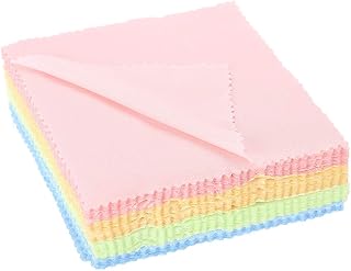 Polishing Cloth, 50 Pieces Jewelry Cleaning Cloth Jewelry Microfiber Cleaning Cloth Polish Cloth for Drying Sterling Silver Gold Platinum Brass and Glasses,Watches
