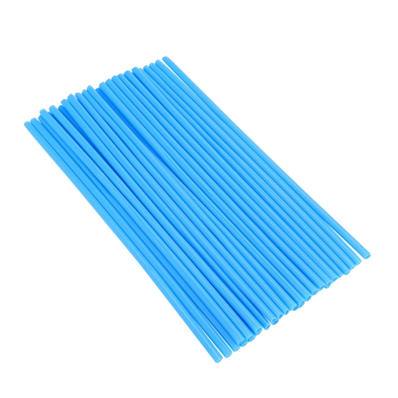 GRIRIW 72Pcs Spoke Covers for Motorcycle Dirt Bike Lightweight Wheel Rim Wraps for Custom Decoration Protection Easy Installation Light Blue Color