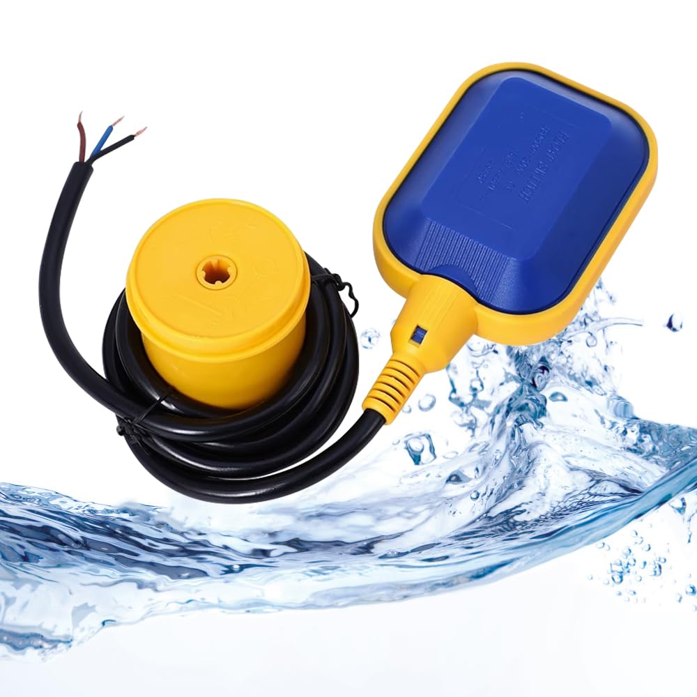 Riisoyu 250V 10A Cable Float Switch, 3 Metre Water Level Controller...