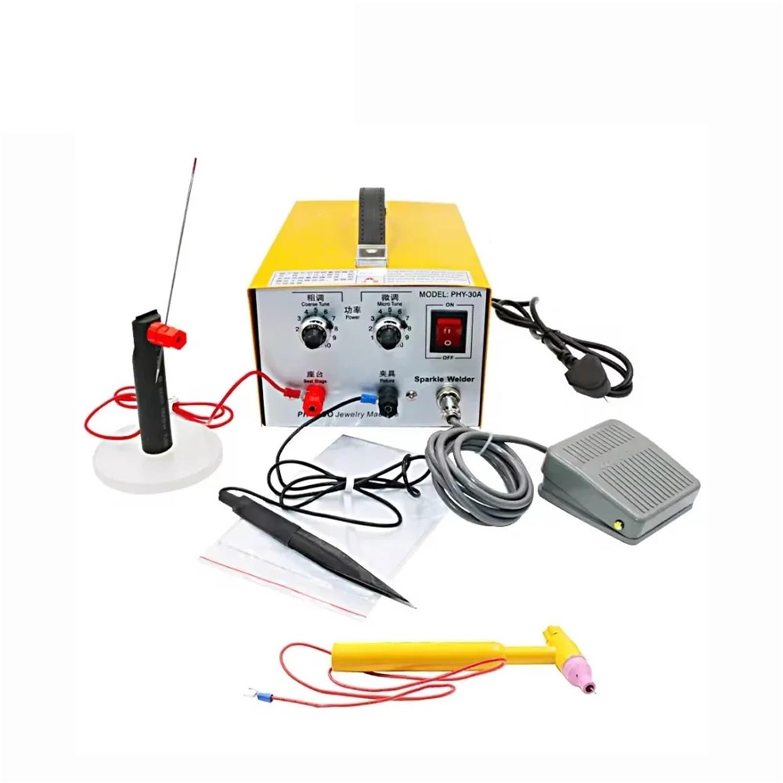 Pulse Sparkle 30A Spot Welder Gold Silver Platinum Jewelry Welding Machine 30A Jewelry Making Tools(110V)