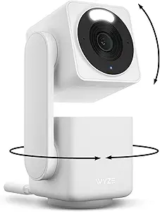 WYZE Cam Pan v4, 4K Smart Security Camera, AI Indoor/Outdoor Cameras for Home Security, Baby & Pet, Color Night Vision, 360° Pan/Tilt/8 x Digital Zoom, 2.4G & 5G, Works with Alexa & Google Assistant asin的图片